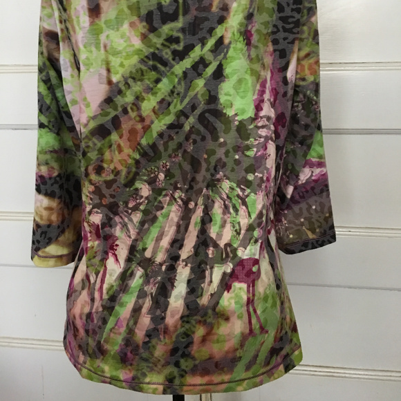 Laurel by Escada animalprint Swarovski NWOT - Picture 4 of 8